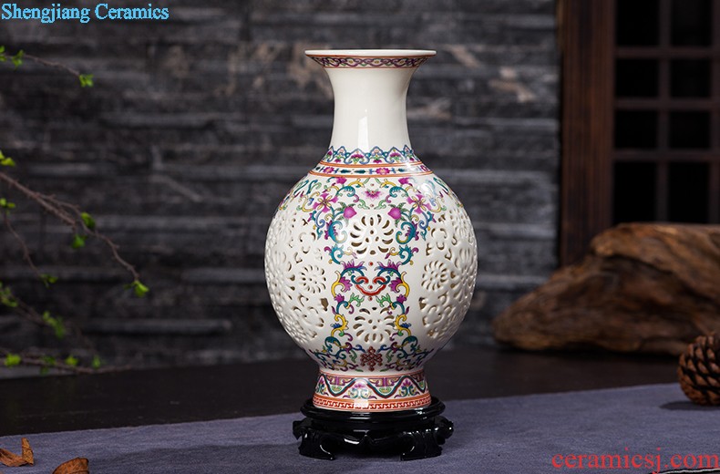 Jingdezhen ceramics modern creative practical household porcelain brush pot office supplies decoration decoration gifts