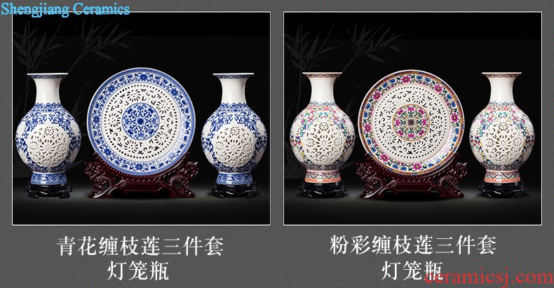 Jingdezhen ceramics modern creative practical household porcelain brush pot office supplies decoration decoration gifts