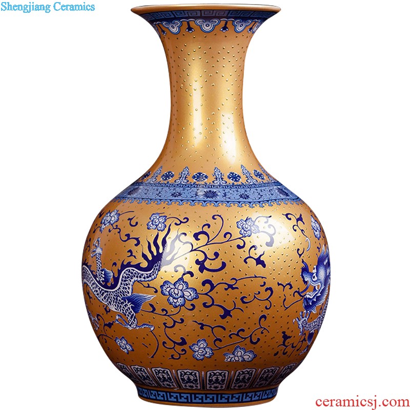 Jingdezhen ceramics hand-painted antique Chinese blue and white porcelain vase furnishing articles contracted household act the role ofing is tasted the sitting room of handicraft