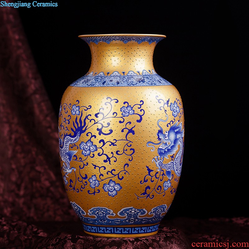 Jingdezhen ceramics hand-painted antique Chinese blue and white porcelain vase furnishing articles contracted household act the role ofing is tasted the sitting room of handicraft