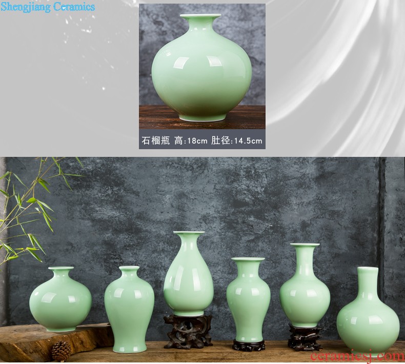 Jingdezhen ceramics porcelain bottle home study adornment brush pot furnishing articles handicraft student teachers' office