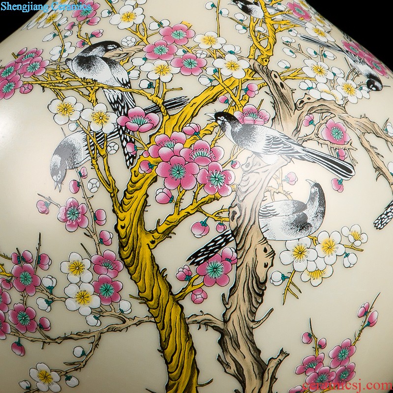 Jingdezhen ceramics furnishing articles household decorations hang dish of Chinese arts and crafts wine khe sanh snow decorative plate