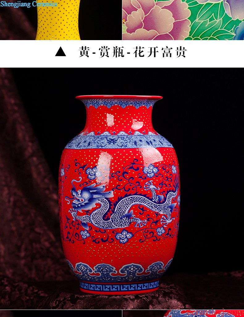 Jingdezhen ceramics hand-painted antique Chinese blue and white porcelain vase furnishing articles contracted household act the role ofing is tasted the sitting room of handicraft