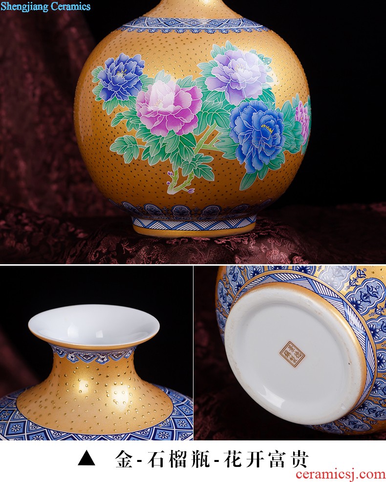 Jingdezhen ceramics hand-painted antique Chinese blue and white porcelain vase furnishing articles contracted household act the role ofing is tasted the sitting room of handicraft