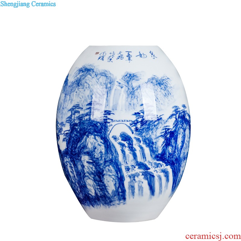 Jingdezhen ceramic vase furnishing articles flower arrangement is little sitting room Chinese red porcelain vase decoration decoration household act the role ofing is tasted