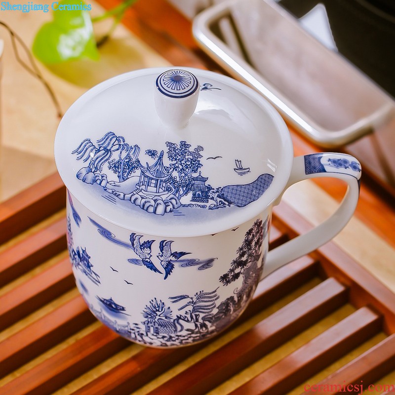 Jingdezhen ceramics hand-painted colored enamel paint sample tea cup cup dish kung fu tea tea cups master cup