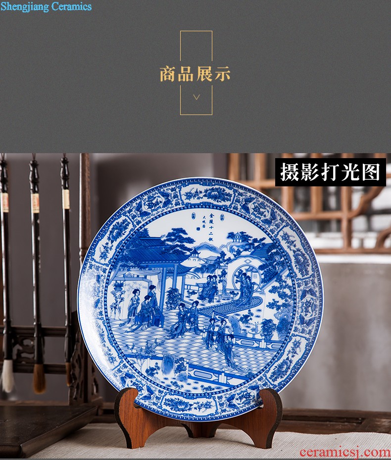 Jingdezhen ceramics vase of crack Chinese penjing flower arranging porcelain wine handicraft decorative household items