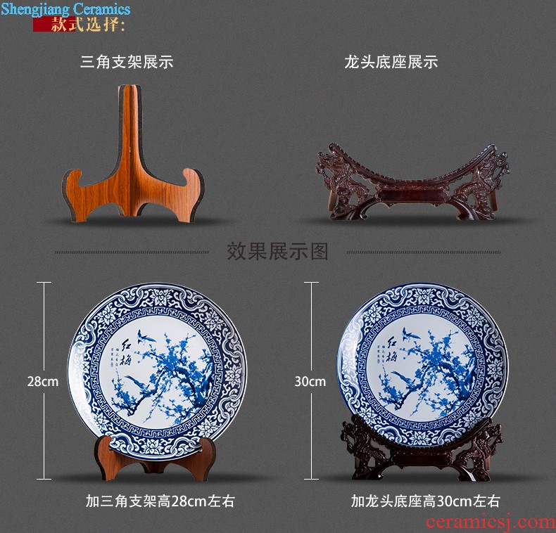 Jingdezhen ceramics famous jade pool Wu Wenhan hand-painted blue and white porcelain vase classical decoration pieces The collection certificate