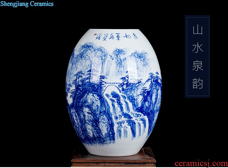 Jingdezhen ceramic vase furnishing articles flower arrangement is little sitting room Chinese red porcelain vase decoration decoration household act the role ofing is tasted