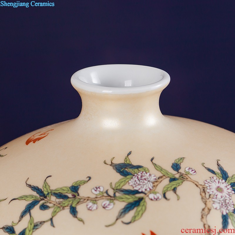 Jingdezhen ceramics furnishing articles hang dish Chinese handicraft wine stays home decoration decoration plate