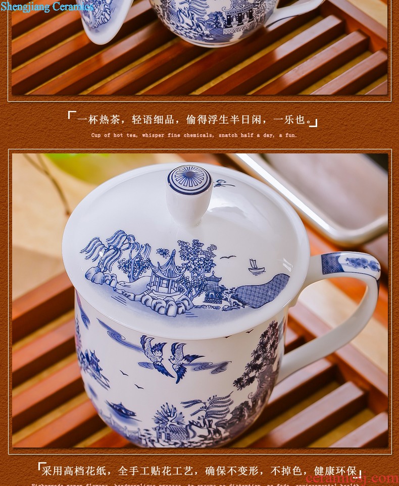 Jingdezhen ceramics hand-painted colored enamel paint sample tea cup cup dish kung fu tea tea cups master cup