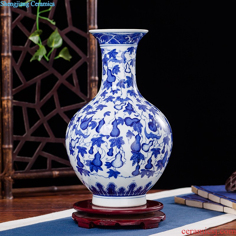 Jingdezhen ceramic porcelain plate painting landscapes The mural wall act the role ofing sitting room hangs a picture on the glaze color antique carved decorative furnishing articles