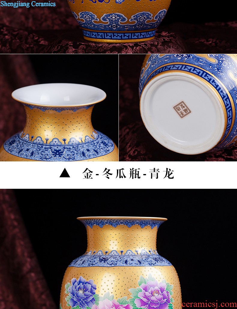 Jingdezhen ceramics hand-painted antique Chinese blue and white porcelain vase furnishing articles contracted household act the role ofing is tasted the sitting room of handicraft