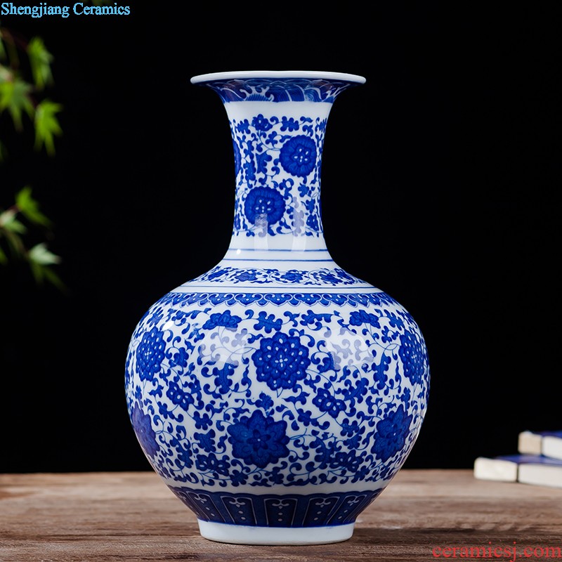 Jingdezhen ceramics vase furnishing articles hollow out modern classical porcelain sitting room ark crafts home decoration