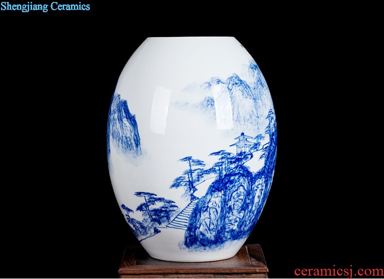 Jingdezhen ceramic vase furnishing articles flower arrangement is little sitting room Chinese red porcelain vase decoration decoration household act the role ofing is tasted