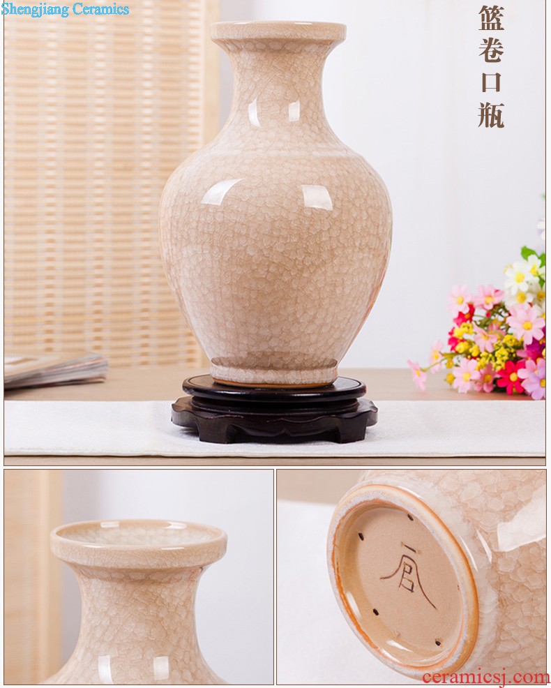 Quintessence porcelain of jingdezhen blue and white porcelain porcelain vases sitting room place to watch the bottle Antique porcelain vases