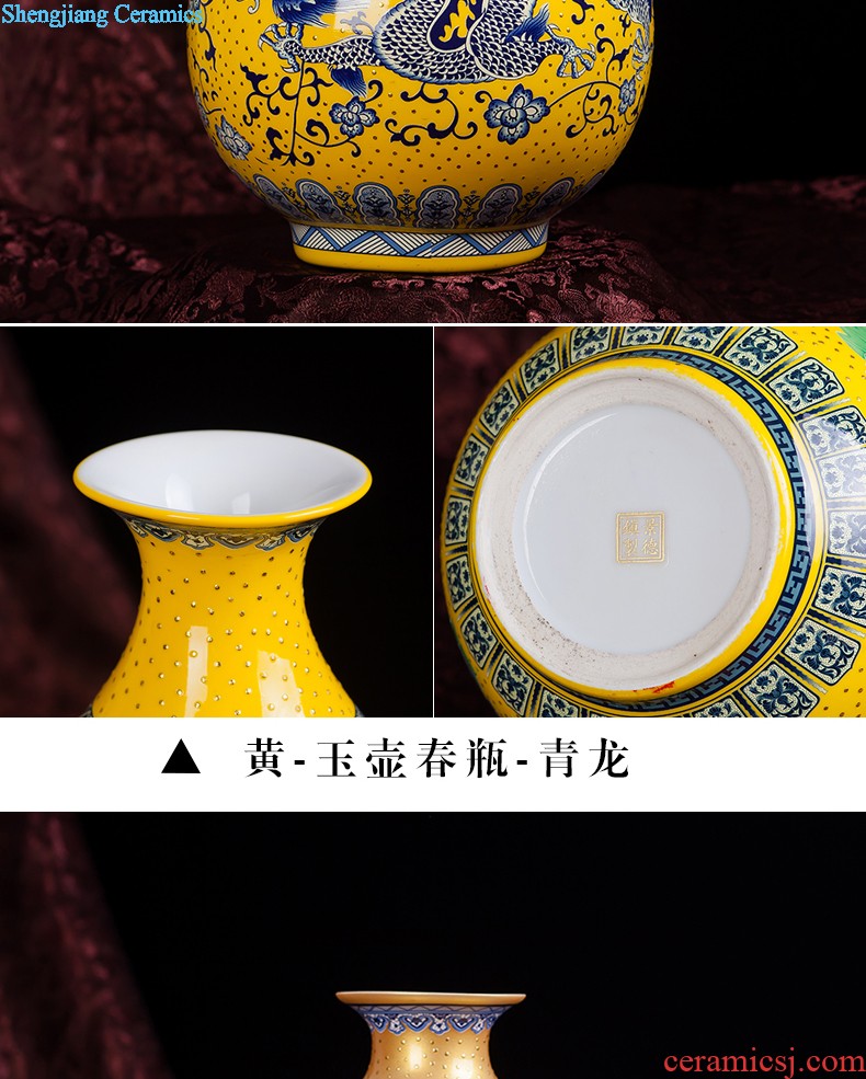 Jingdezhen ceramics hand-painted antique Chinese blue and white porcelain vase furnishing articles contracted household act the role ofing is tasted the sitting room of handicraft