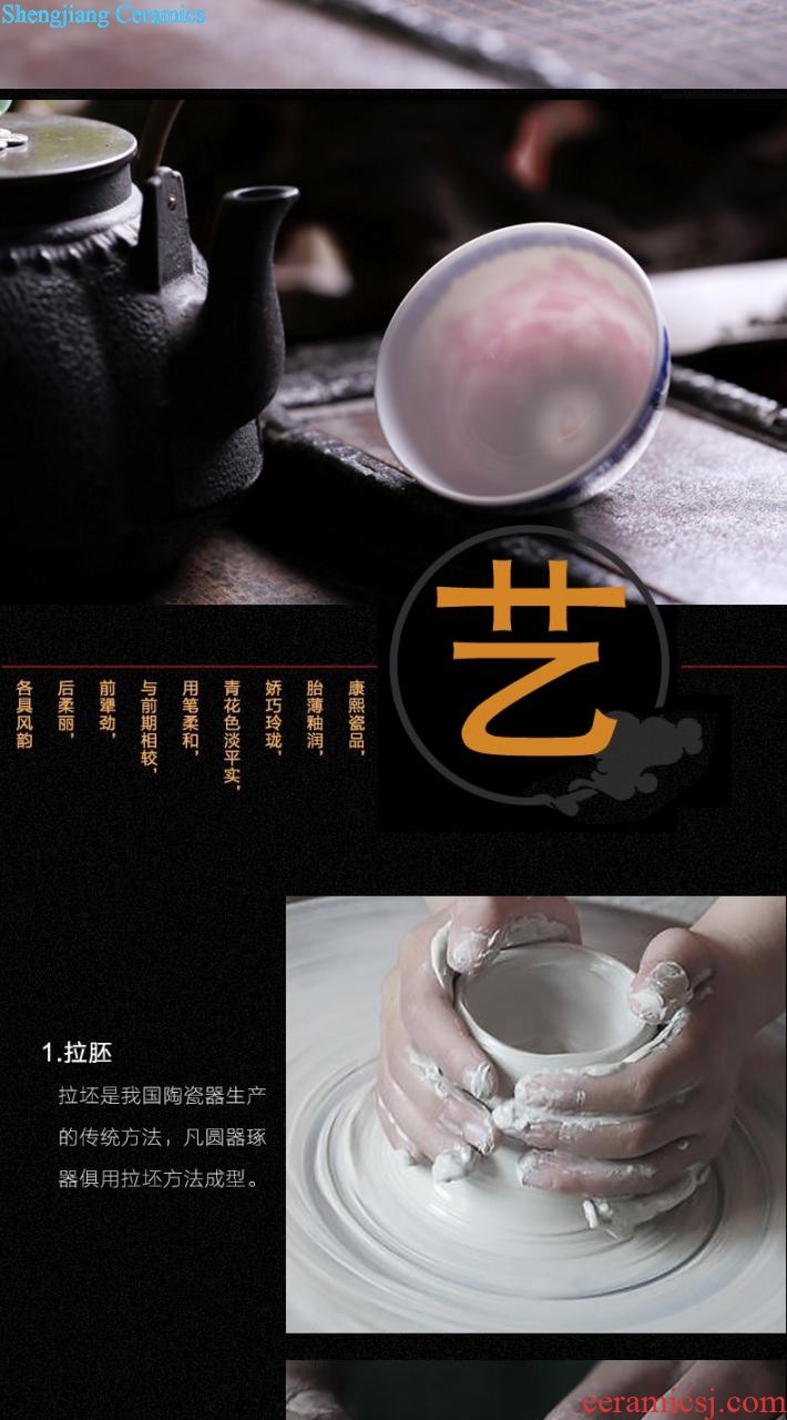 Imitation of the qing yongzheng color bucket cylinder cup chicken Jingdezhen ceramic cup personal antique tea cup tea master kung fu