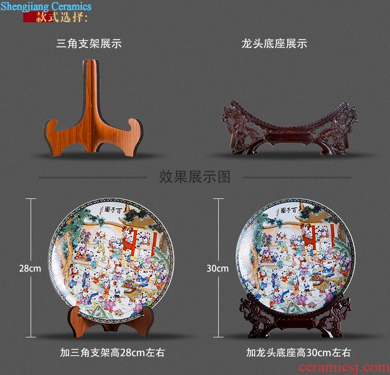 Jingdezhen ceramics hand-painted shrimp boring vase wine porch home decoration sitting room TV ark furnishing articles