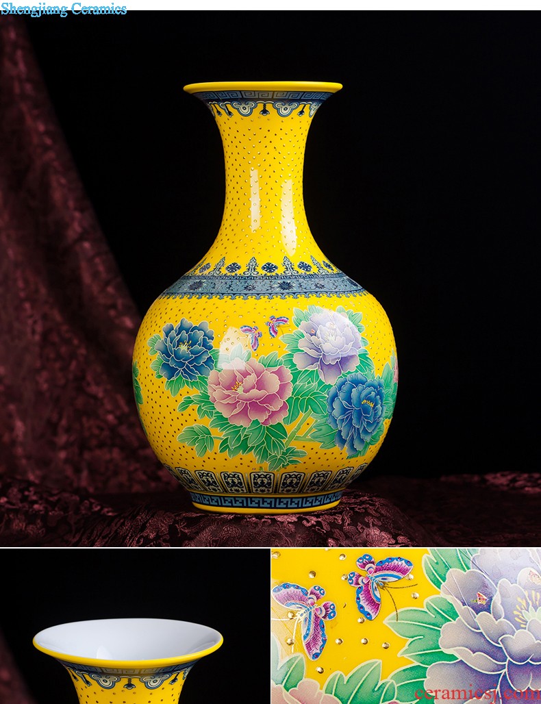 Jingdezhen ceramics hand-painted antique Chinese blue and white porcelain vase furnishing articles contracted household act the role ofing is tasted the sitting room of handicraft