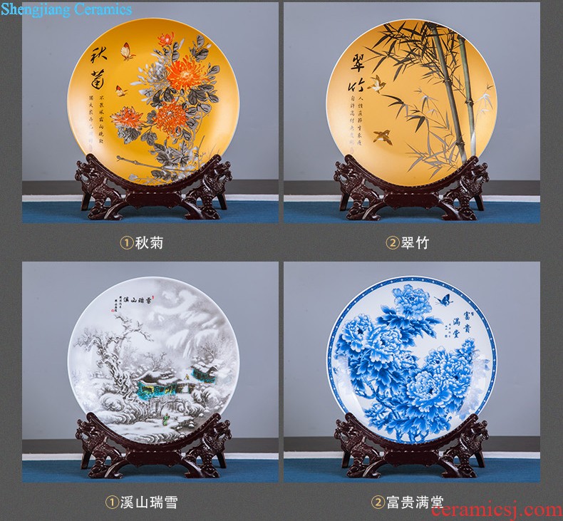 Jingdezhen ceramic aquarium goldfish large blue and white turtle slept GangPen bowl lotus narcissus basin of lotus cylinder betelnut POTS