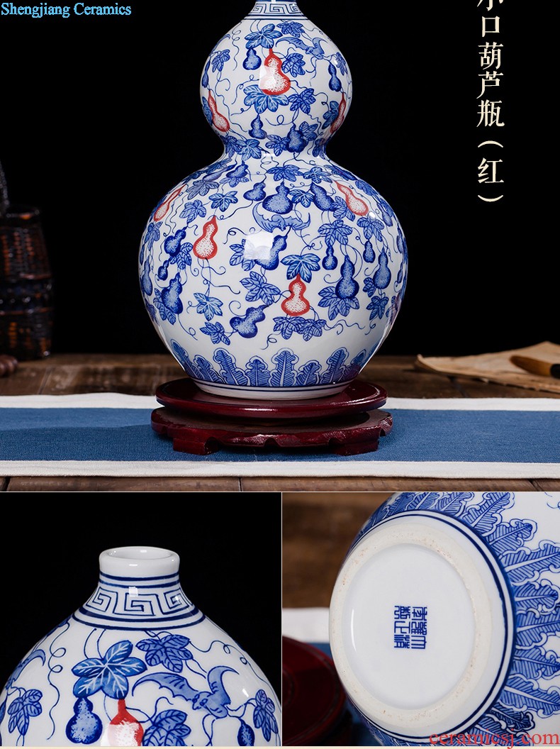 Jingdezhen ceramic porcelain plate painting landscapes The mural wall act the role ofing sitting room hangs a picture on the glaze color antique carved decorative furnishing articles