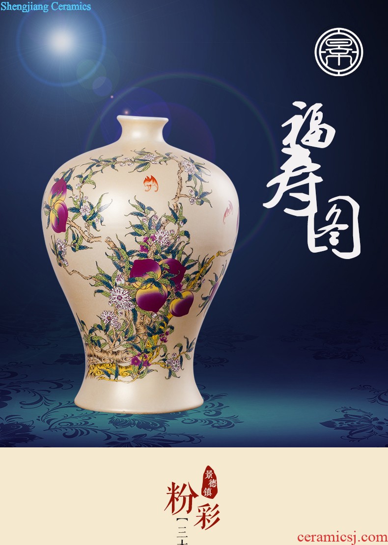 Jingdezhen ceramics furnishing articles hang dish Chinese handicraft wine stays home decoration decoration plate