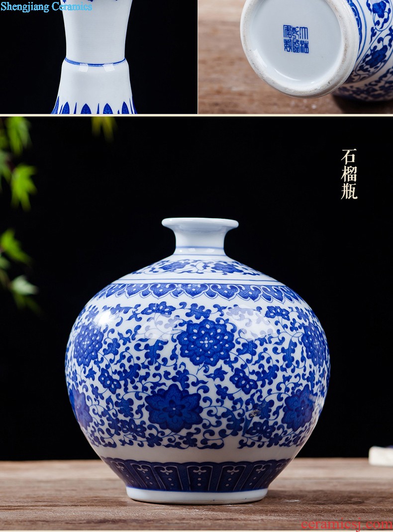 Jingdezhen ceramics vase furnishing articles hollow out modern classical porcelain sitting room ark crafts home decoration