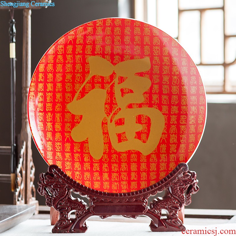 Jingdezhen ceramics modern Chinese style household act the role ofing is tasted colored enamel sitting room big vases, flower TV ark furnishing articles