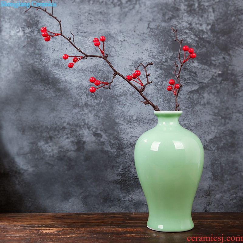 Jingdezhen ceramics porcelain bottle home study adornment brush pot furnishing articles handicraft student teachers' office