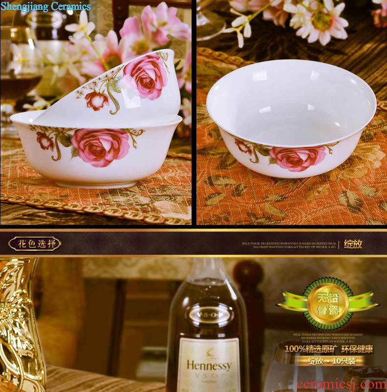 Peach blossom water points on nine domain 】 【 cup a couple of cups of bone China cups Jingdezhen famous trademark