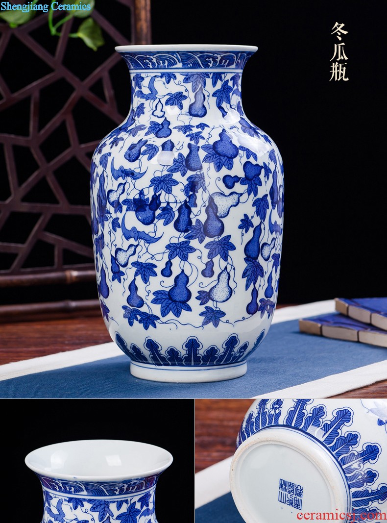 Jingdezhen ceramic porcelain plate painting landscapes The mural wall act the role ofing sitting room hangs a picture on the glaze color antique carved decorative furnishing articles