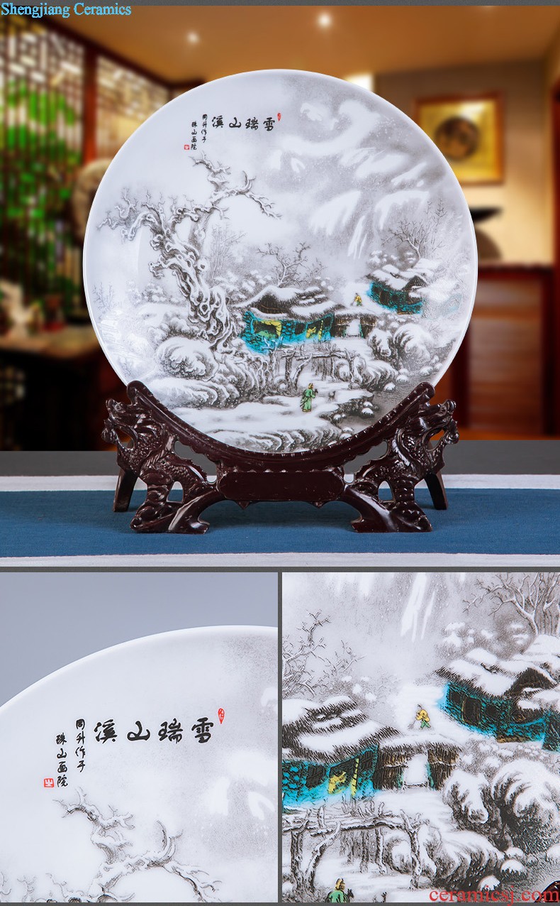 Jingdezhen ceramic aquarium goldfish large blue and white turtle slept GangPen bowl lotus narcissus basin of lotus cylinder betelnut POTS