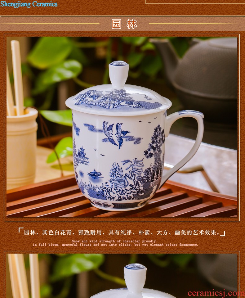 Jingdezhen ceramics hand-painted colored enamel paint sample tea cup cup dish kung fu tea tea cups master cup