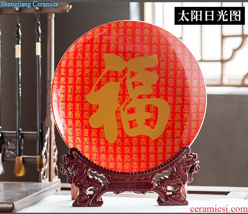 Jingdezhen ceramics modern Chinese style household act the role ofing is tasted colored enamel sitting room big vases, flower TV ark furnishing articles