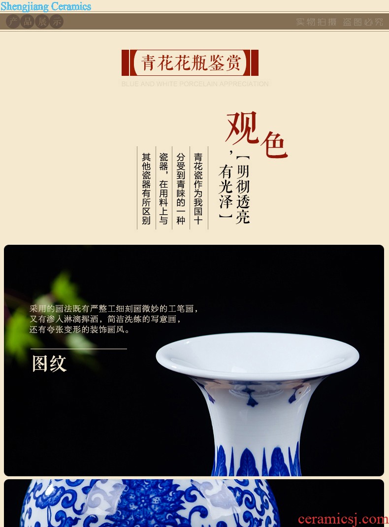 Jingdezhen ceramics vase furnishing articles hollow out modern classical porcelain sitting room ark crafts home decoration