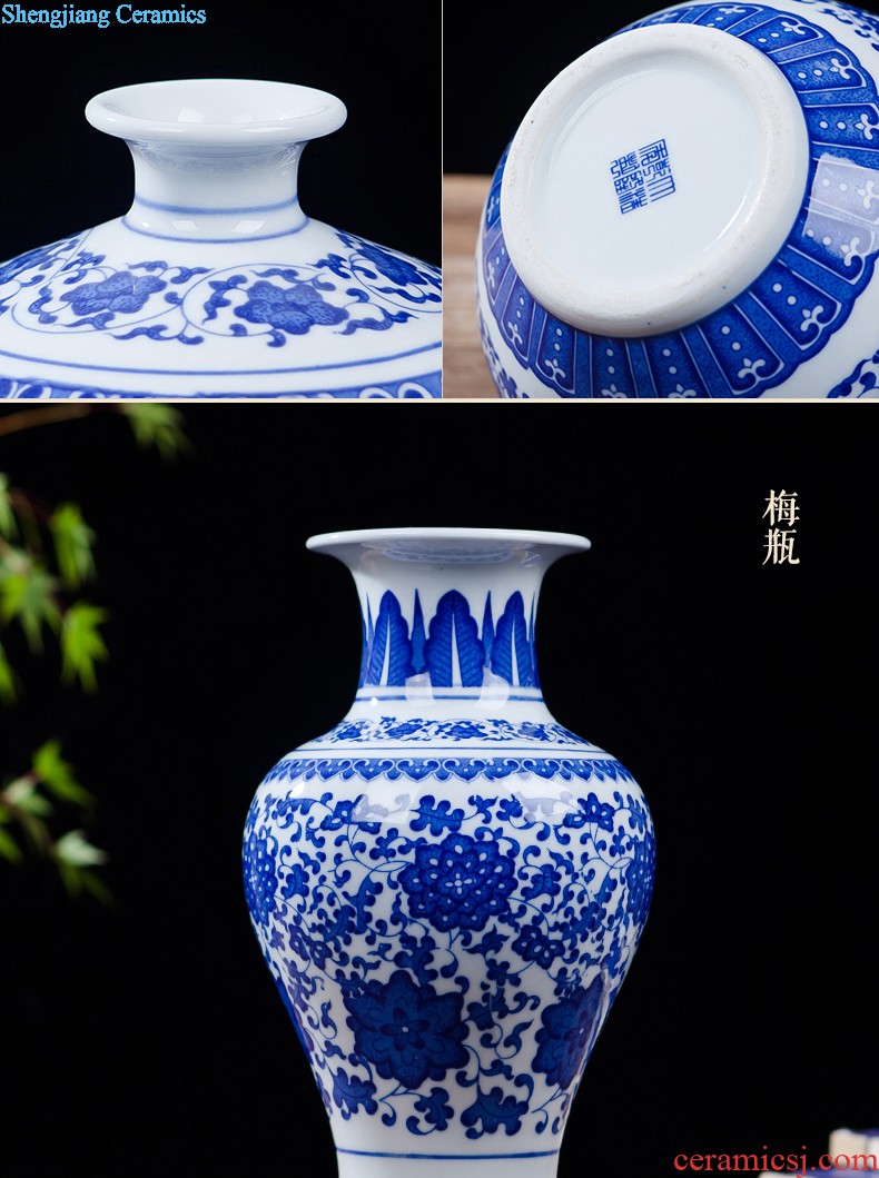 Jingdezhen ceramics vase furnishing articles hollow out modern classical porcelain sitting room ark crafts home decoration