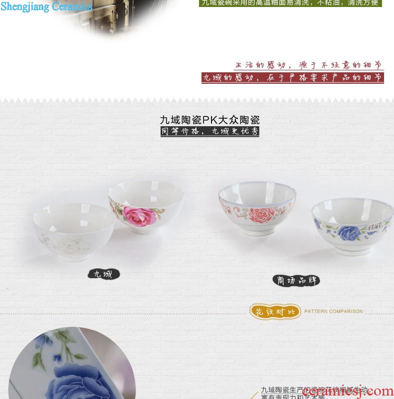 【 】 nine domain to love life of a cup of bone porcelain cup couples Jingdezhen famous trademark