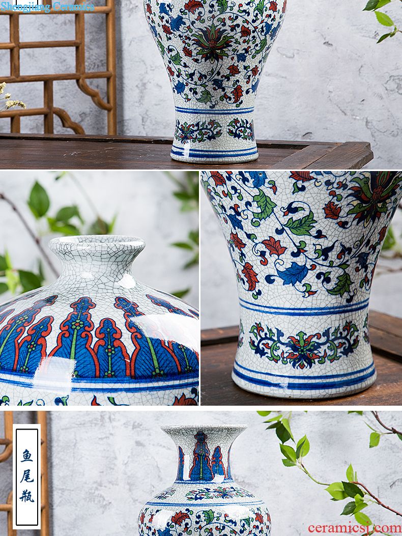 Jingdezhen ceramic aquarium goldfish large blue and white turtle slept GangPen bowl lotus narcissus basin of lotus cylinder betelnut POTS