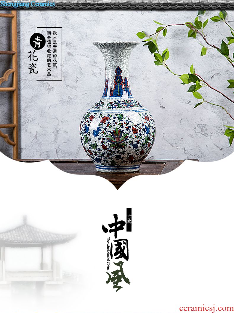 Jingdezhen ceramic aquarium goldfish large blue and white turtle slept GangPen bowl lotus narcissus basin of lotus cylinder betelnut POTS