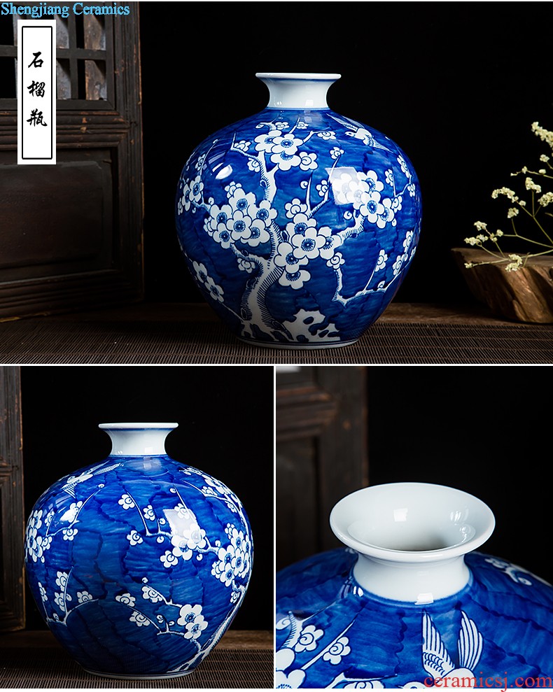 Pottery and porcelain vase ferro gourd kiln red jun feng shui town curtilage home sitting room adornment handicraft furnishing articles