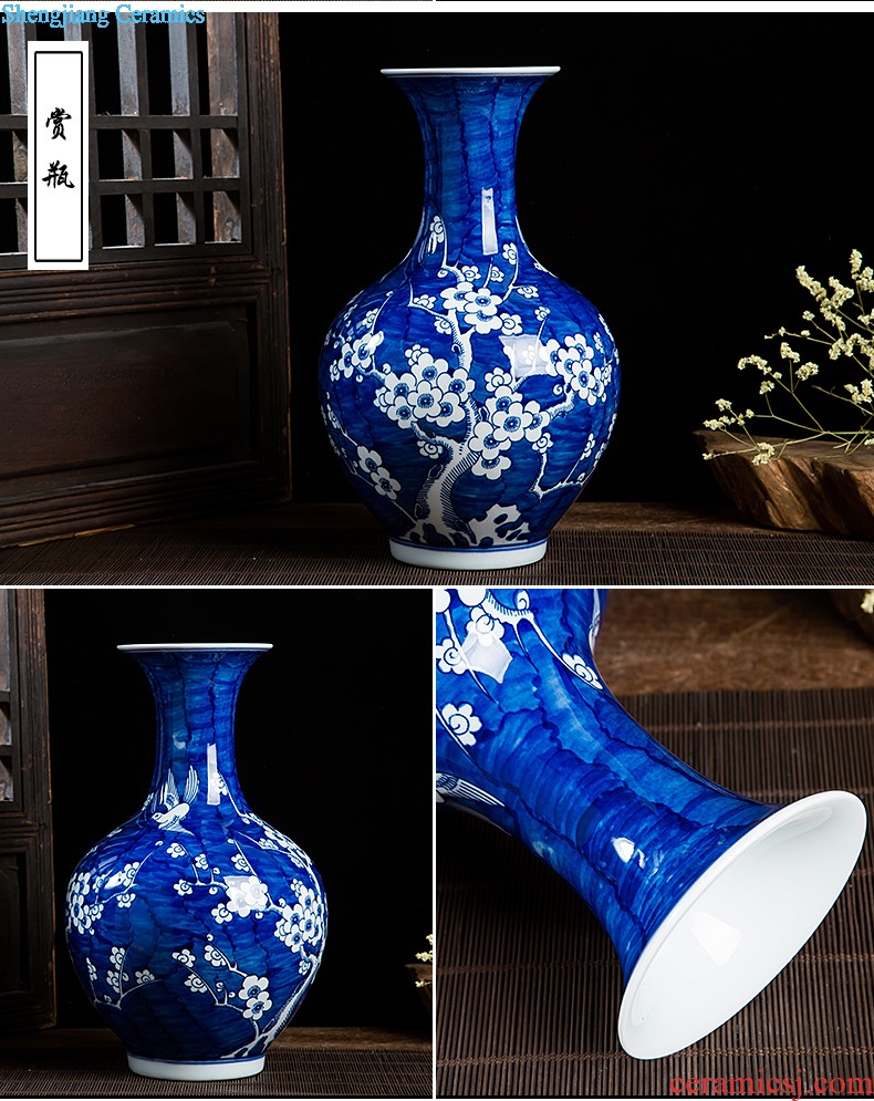Pottery and porcelain vase ferro gourd kiln red jun feng shui town curtilage home sitting room adornment handicraft furnishing articles