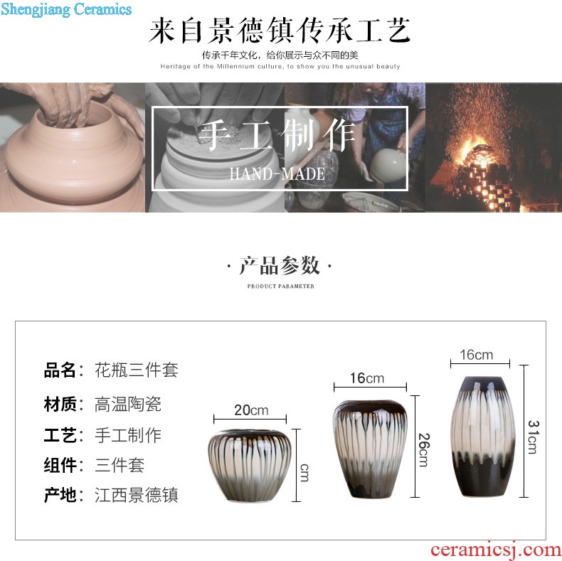 Jingdezhen ceramics hand-painted vases, flower arrangement wine porch home decoration sitting room TV ark furnishing articles