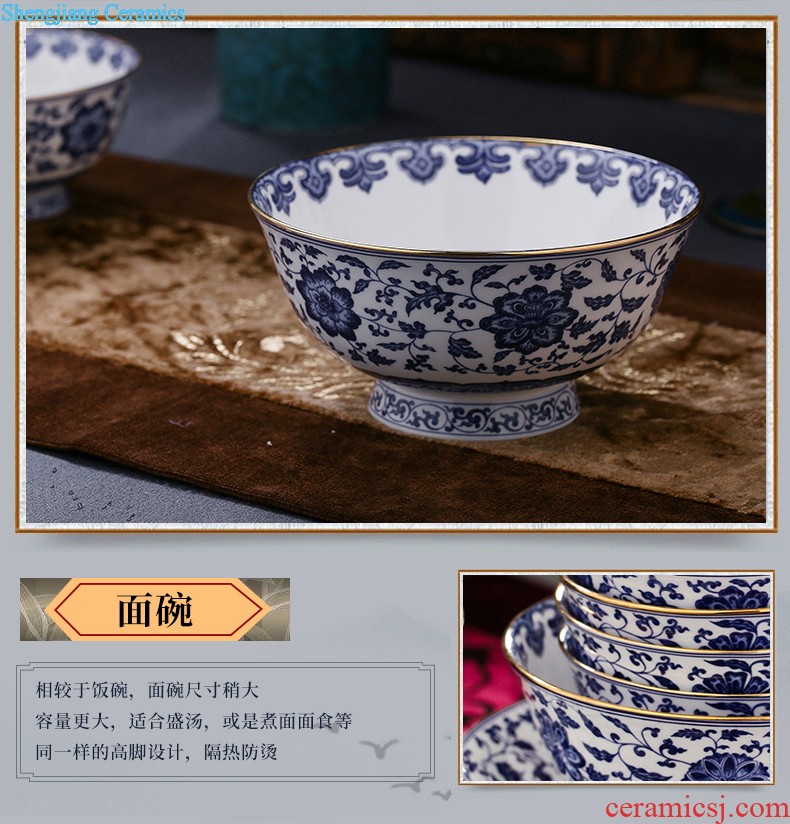 Blue and white youligong hand-painted kung fu tea cups of jingdezhen chinaware sample tea cup cup tea cups master cup
