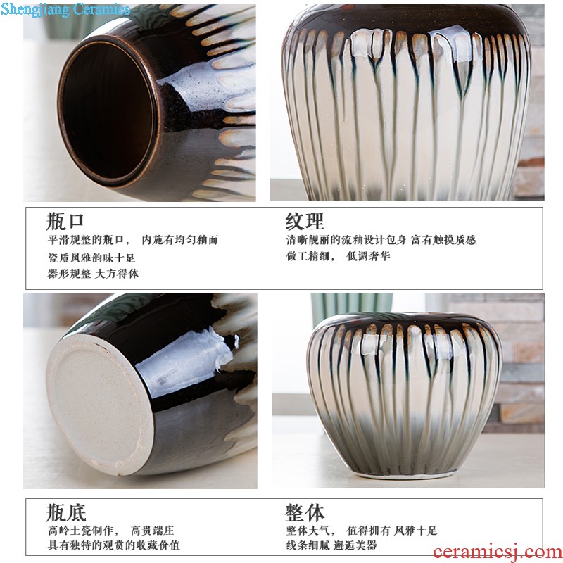 Jingdezhen ceramics hand-painted vases, flower arrangement wine porch home decoration sitting room TV ark furnishing articles