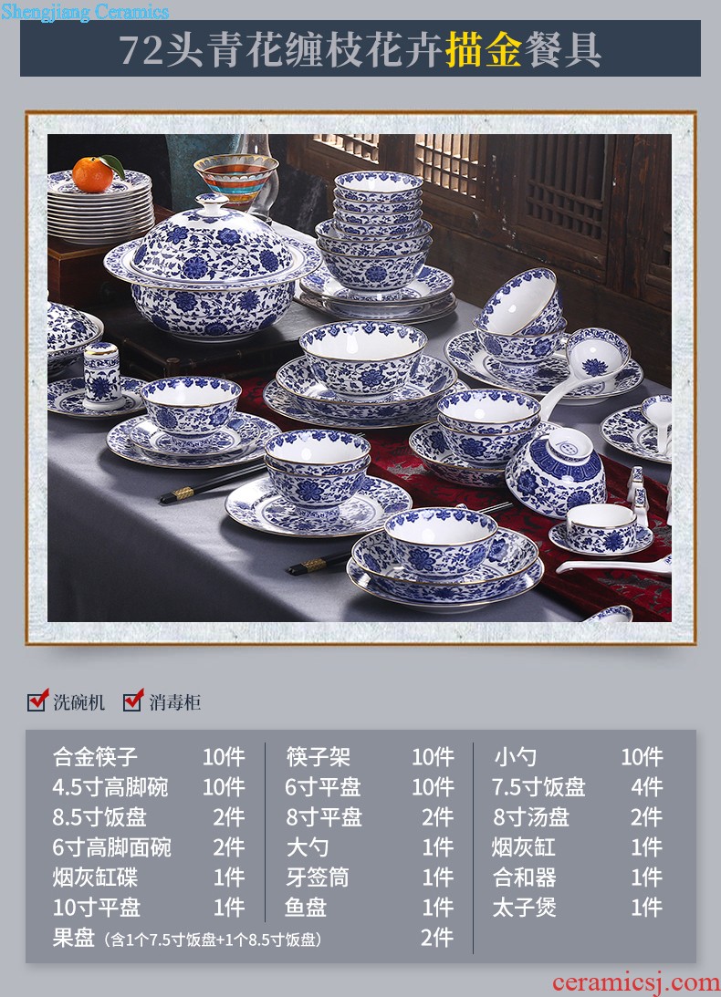 Blue and white youligong hand-painted kung fu tea cups of jingdezhen chinaware sample tea cup cup tea cups master cup