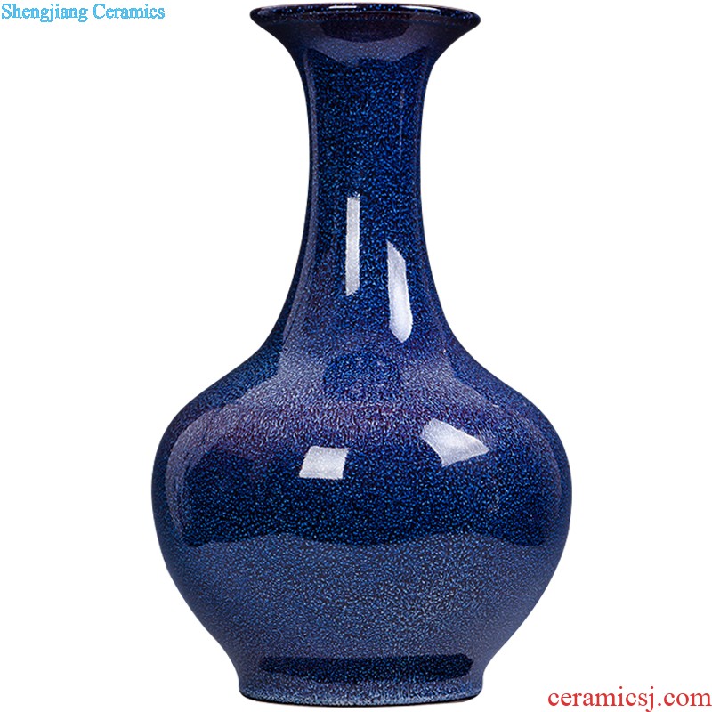 Archaize of jingdezhen ceramics kiln on crack green glaze vase home sitting room adornment furnishing articles of handicraft