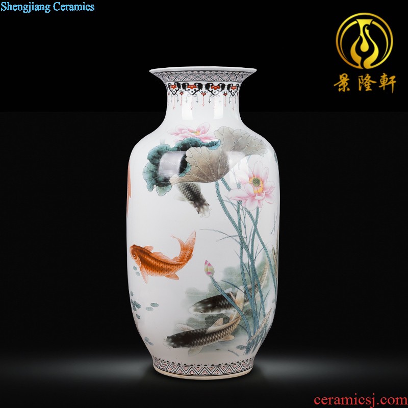 Contracted and contemporary jingdezhen chinaware big vase flower arrangement, household decoration wine porch decoration furnishing articles