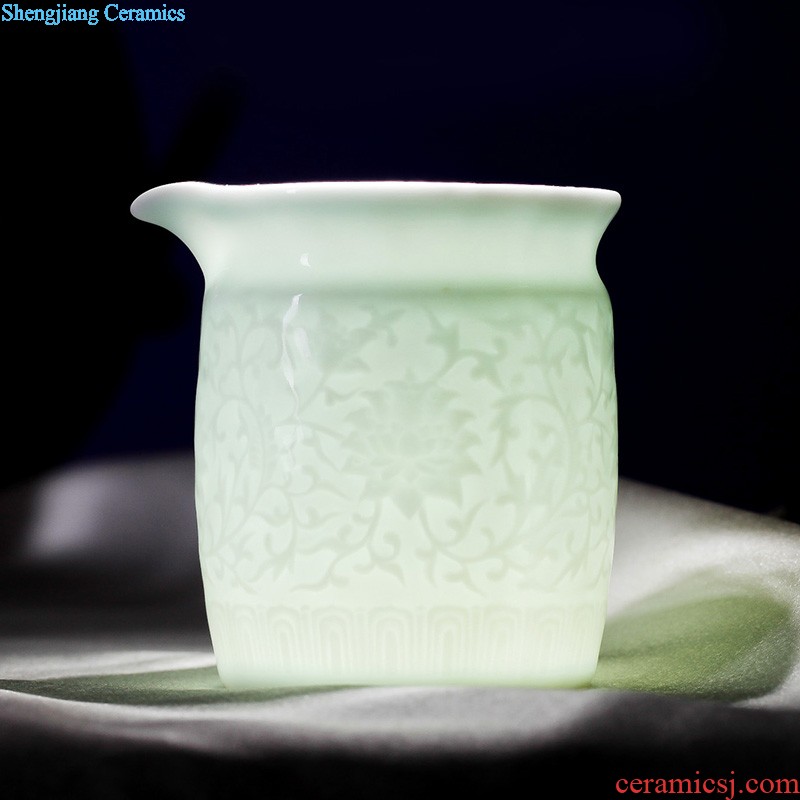 Archaize single sample tea cup cup cup of jingdezhen ceramic kung fu tea set hand-painted imitation qianlong alum red wufu cup