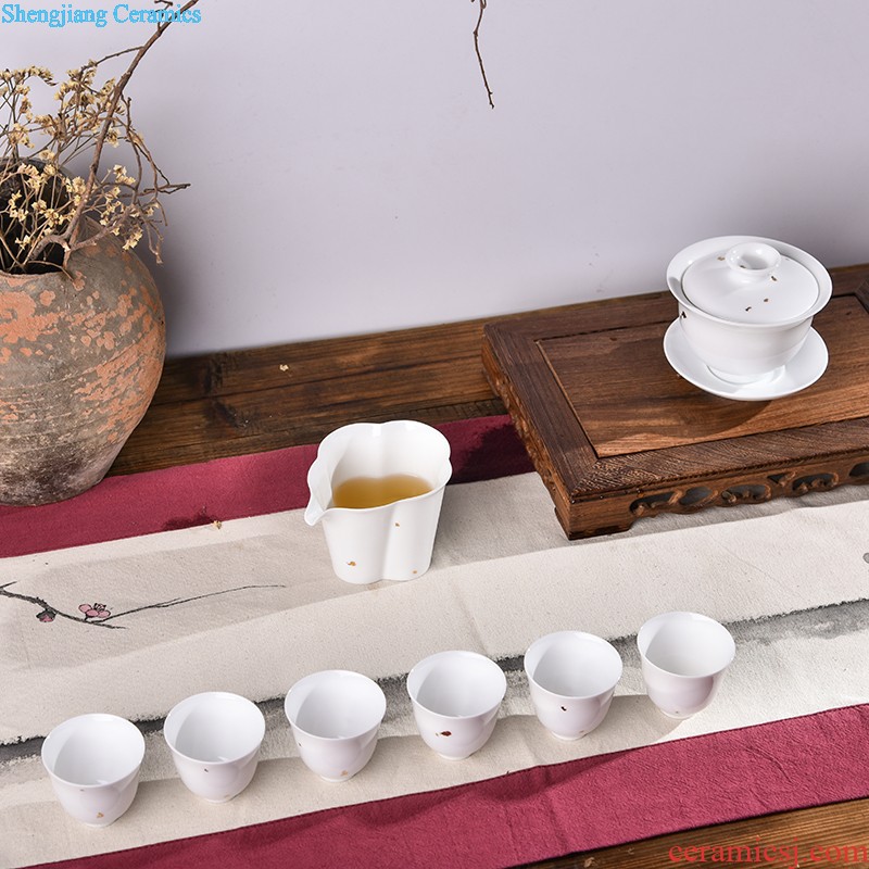 Chenghua bucket color grape grain ceramic tea cups Manual hand-painted archaize jingdezhen kung fu master sample tea cup